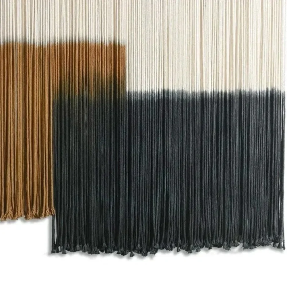 Anthropologie Large XL Boho Tapestry Macrame Woven Dyed Yarn Wall Hanging - 60